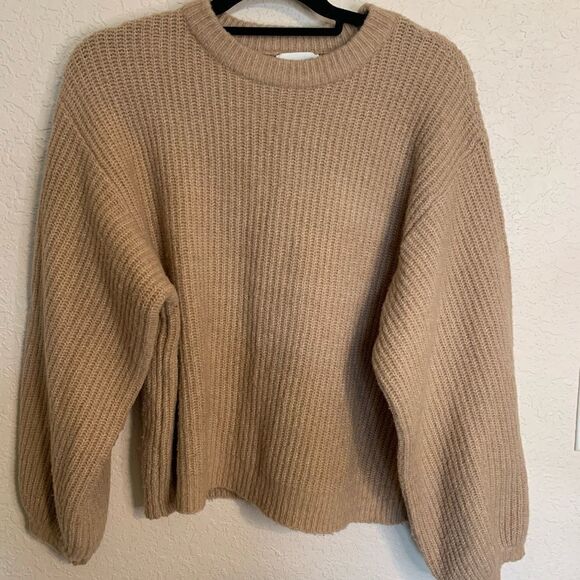 Lost + Wander Light pink Cable Knit  sweater size D - Picture 1 of 9